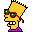 Simpsons Family Cool Bart Icon